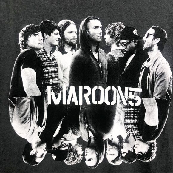 MAROON 5 2016 Concert Tour Gray Tee Double Sided Short Sleeve Unisex Size Small - Picture 4 of 9